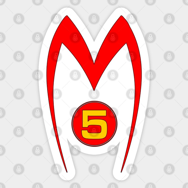 Mach 5 Sticker by Doc Multiverse Designs